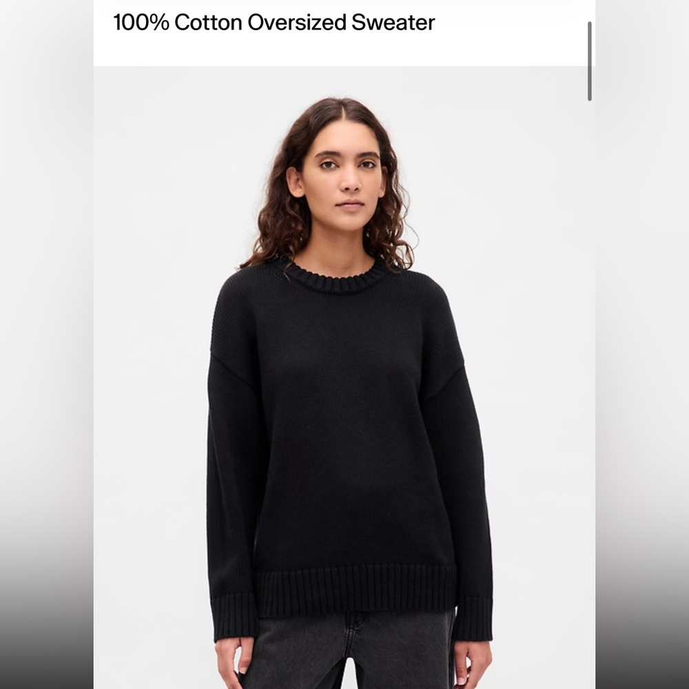 GAP Women's 100% Cotton Oversized Sweater